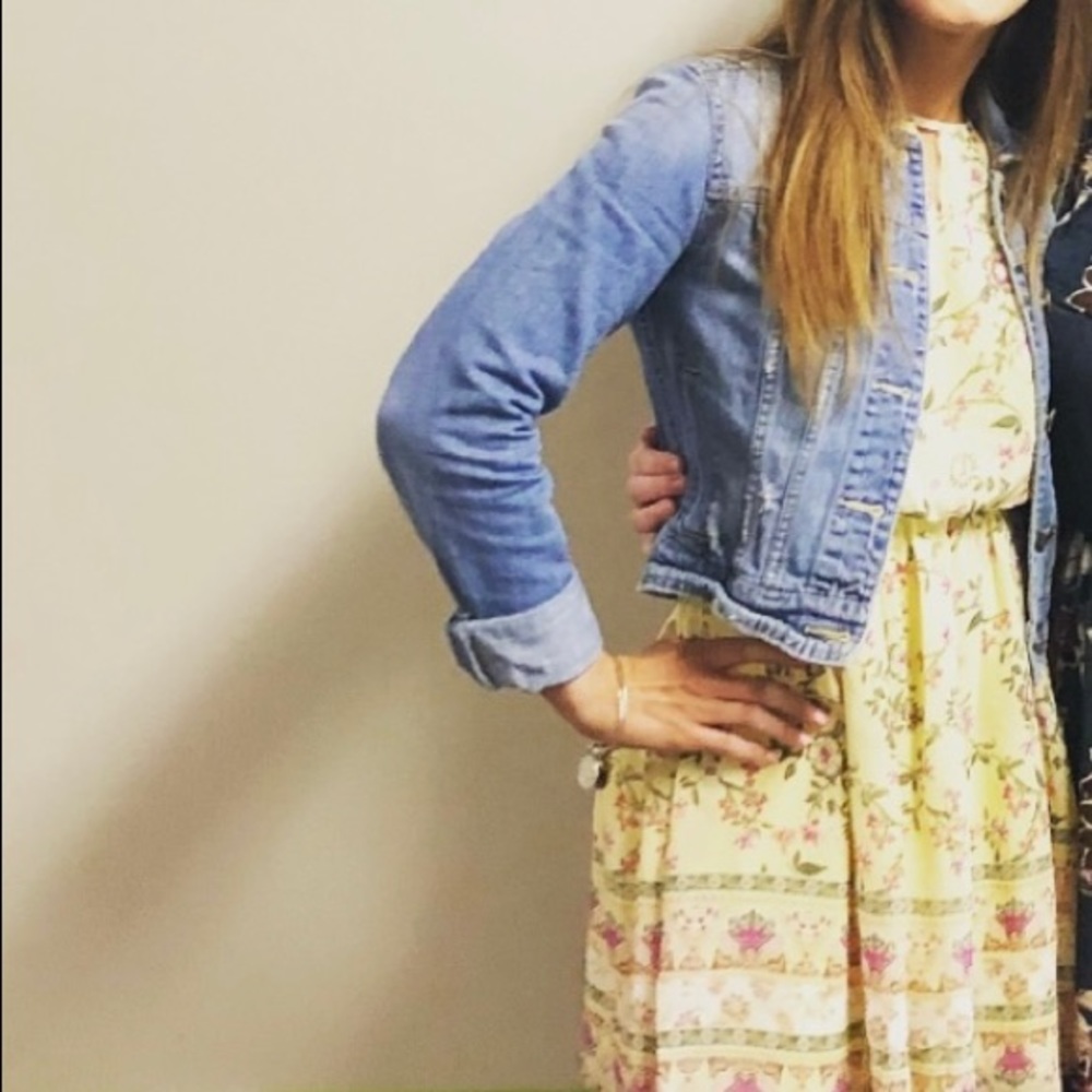 American Eagle Distressed Denim Jacket